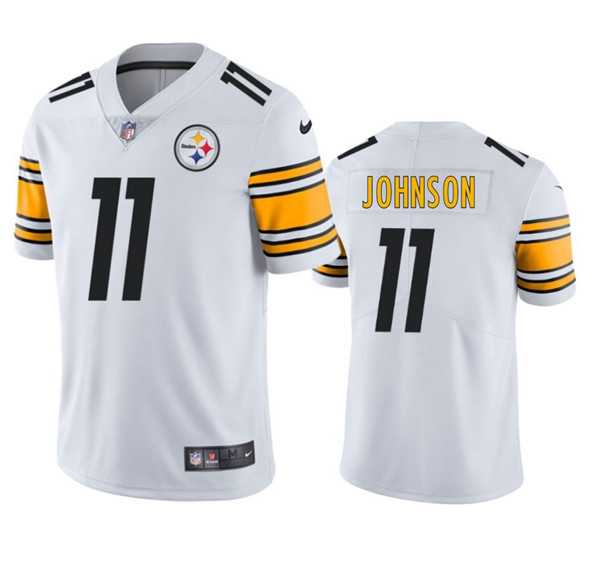 Men & Women & Youth Pittsburgh Steelers #11 Brandon Johnson White 2025 Vapor Untouchable Stitched Jersey->pittsburgh steelers->NFL Jersey